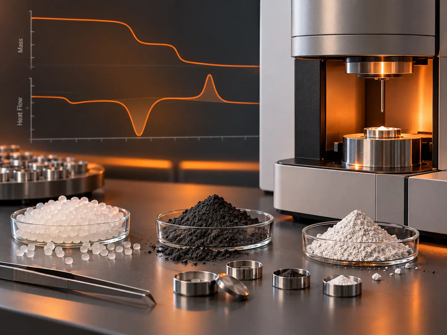 TGA and DSC application for polymer, battery, catalyst, and advanced-material thermal analysis